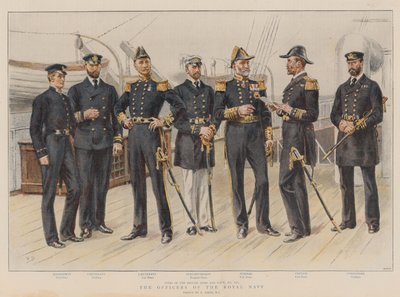 Gli ufficiali della Royal Navy da Frank Dadd